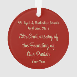 Ornamento SS. Cirilo e Metódio (M 001) Acrílico