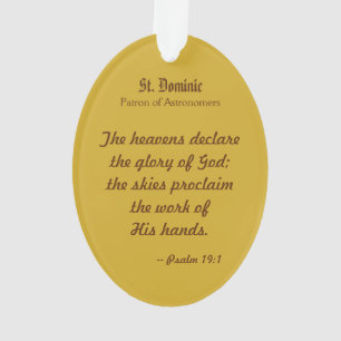 Ornamento St. Domingos de Gusmão (PM 02) Acrílico