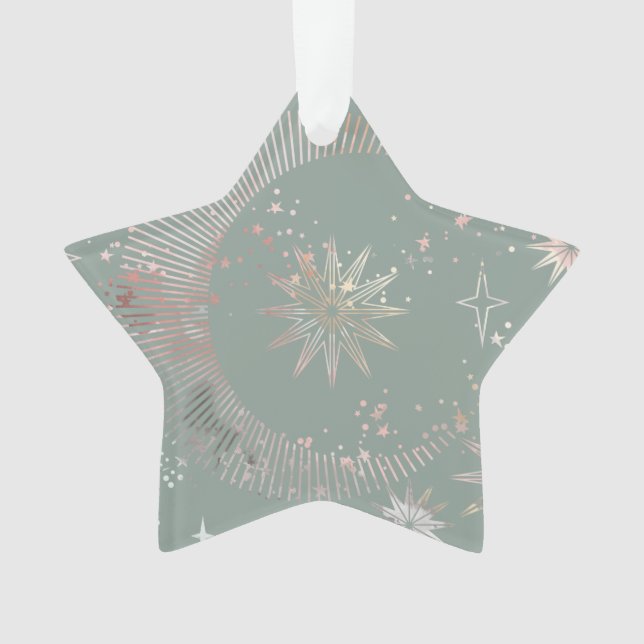 Ornamento Starburst Verde (Frente)
