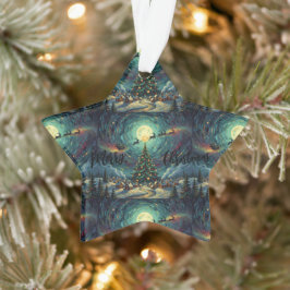 Ornamento Starry Night Christmas Star Ornament Acrylic