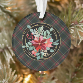 Ornamento Stewart Black Tartan Avós Natal
