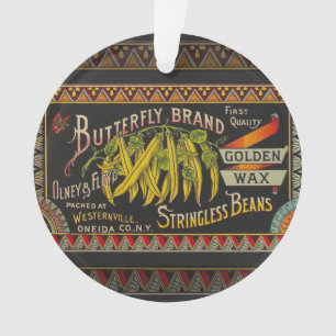 Ornamento String Bean Label Vegetal País