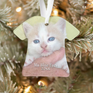 Ornamento Sua Foto/Texto - Oferta e Mensagem Anuais Tradicio