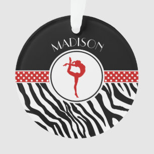Ornamento Sua ginástica conhecida do impressão da zebra co