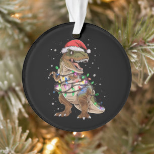 Ornamento Suéter De Natal Dinossauro T-rex Árvore De Natal D