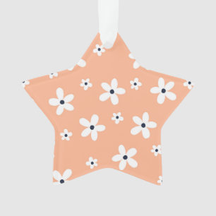 Ornamento Summer Boho White Daisy Flowers