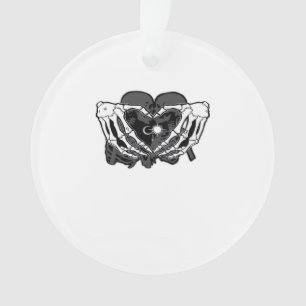 Ornamento Sunand~1 - Mãos do Coração do Esqueleto