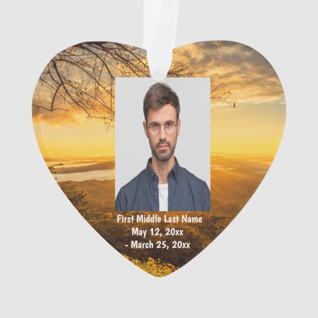 Ornamento Sunrise Morning Sunshine - Foto datada (Verso)