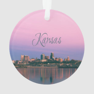 Ornamento Sunset Linha Sky Line da Cidade de Kansas