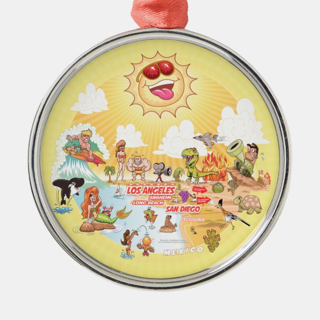 Ornamento Sunshine do Sul da Califórnia (Frente)