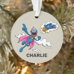Ornamento Super Grover de Vintage Personalizado