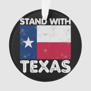 Ornamento Suporte para Texas I Stand com Texas Texan Flag