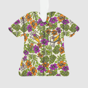 Ornamento Surf Pareau Havaiano Camisa do Hibiscus Aloha