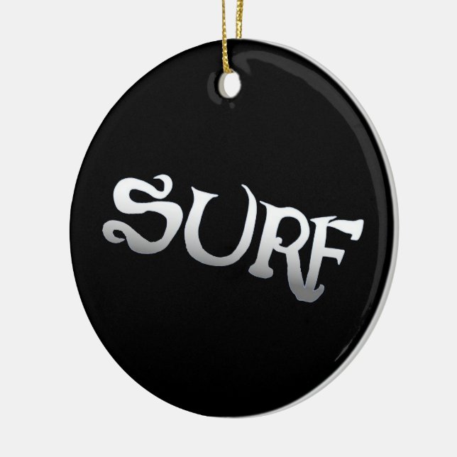 ornamento surf preto redondo (Esquerda)
