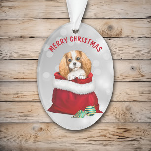 Ornamento Surpresa do Rei Cute Charles Spaniel Gif