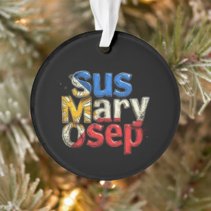 Ornamento Sus Mary Osep Filipino Pride Personalizável