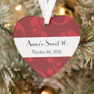 Ornamento Sweet 16 - Francês Damask, Ornaments, Swirls - Re