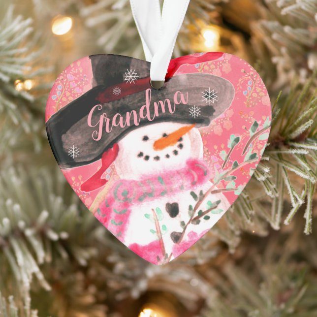 Ornamento Sweet Artsy Snowman (Árvore)