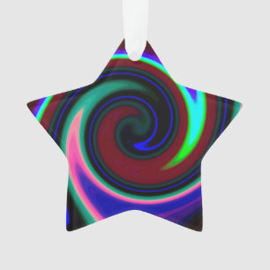 Ornamento Swirl Retro Neon