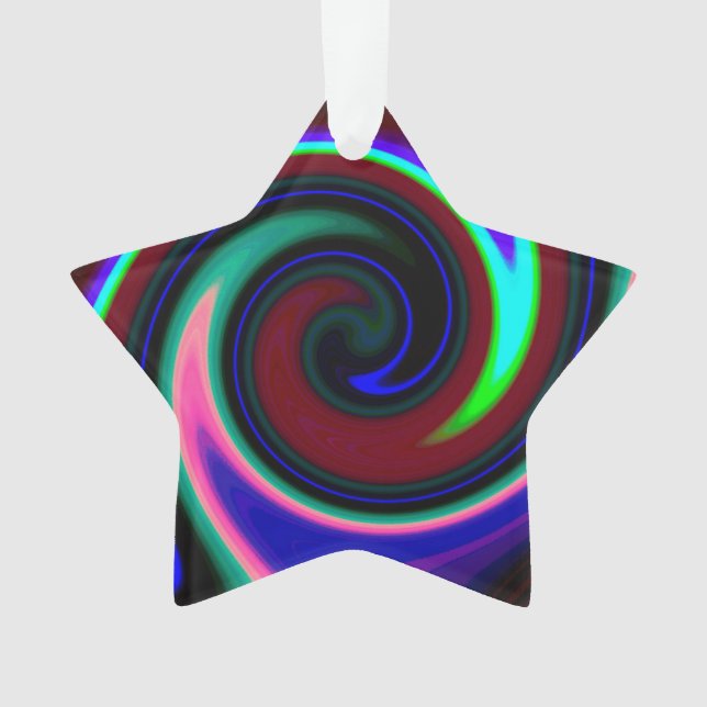 Ornamento Swirl Retro Neon (Frente)