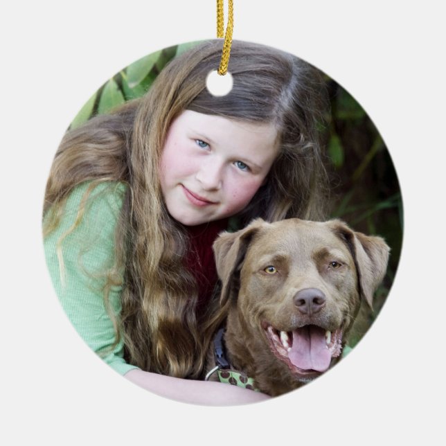 Ornamento T de Julia & de azevinho (Frente)