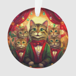 Ornamento Tabby Cat Choir