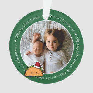 Ornamento Taco que veste a salsa da carne do escudo do Natal