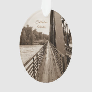 Ornamento Talkeetna Railroad Bridge Walkway Ornament