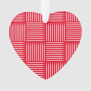 Ornamento Tambor Vermelho Cruzado