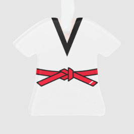 Ornamento Tang Soo Do Red Belt 1rua Personalizado