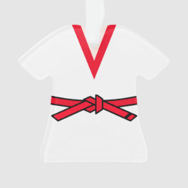 Ornamento Tang Soo Do Red Belt 1rua Personalizado