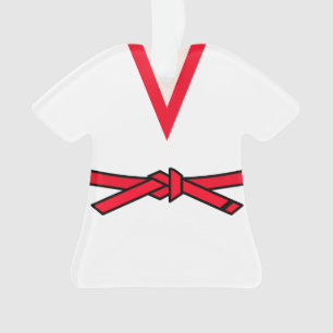 Ornamento Tang Soo Do Red Belt 1rua Personalizado