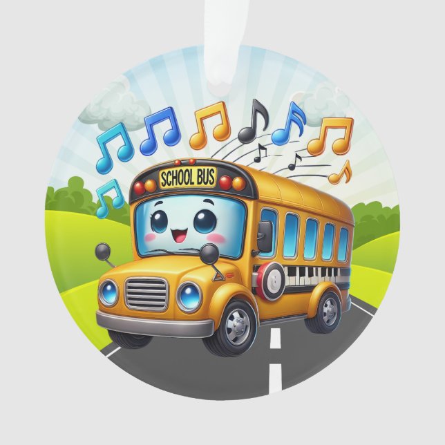 Ornamento TÃO BARATO Ônibus escolar (Frente)