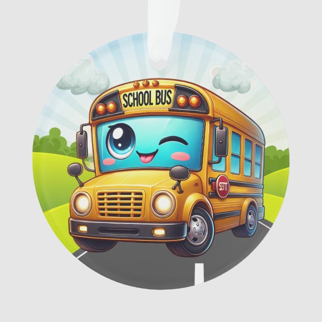 Ornamento TÃO BARATO Ônibus escolar (Frente)