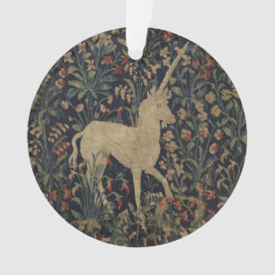 Ornamento Tapeçaria alegórica de "Millefleurs" com animais