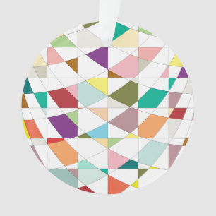 Ornamento Tapeçaria com abstrato de cores