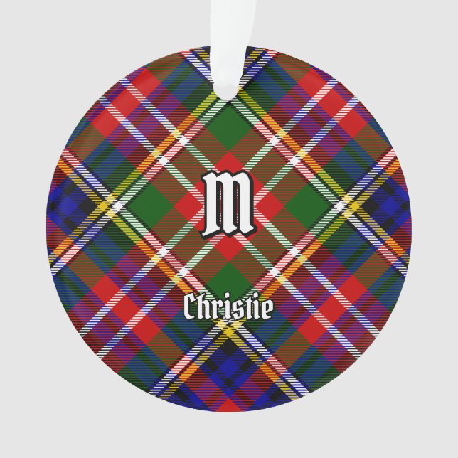Ornamento Tartan do Clã Christie (Frente)
