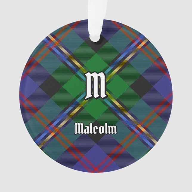 Ornamento Tartan do Clã Malcolm (Frente)