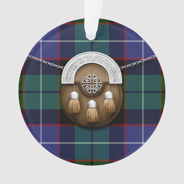 Ornamento Tartan e Sporran de Galbraith (Frente)
