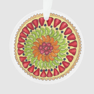 Ornamento Tarte aux Fruta Fruta Tart Pie Patologia Francesa