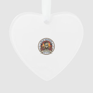 Ornamento Tatuagem Velha Escola Gato Gatinho Fofo Design - V