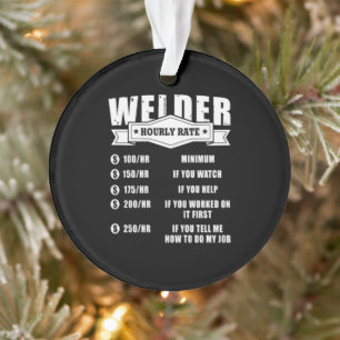 Ornamento Taxa horária do Funny Welder