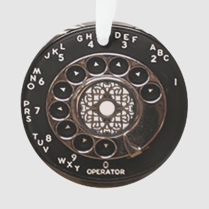 Ornamento Telefone antigo do telefone de discagem rotativa