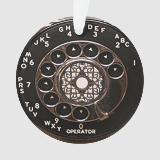 Ornamento Telefone antigo telefone celular com telefone rota