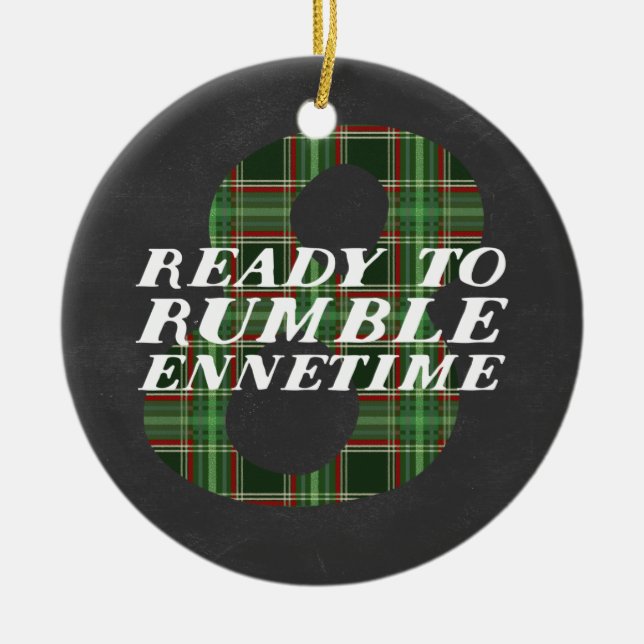 Ornamento temático do Natal engraçado de Enneagram (Frente)