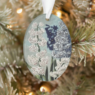 Ornamento Templo de Flora Hyacinths Flores Cerâmicas