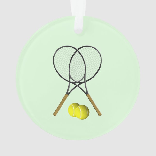Ornamento Tênis Doubles Green (Verso)