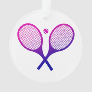 Ornamento Tênis Rackets Magenta para Mão Roxa