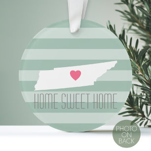 Ornamento Tennessee Map Home State Love with Custom Heart