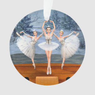 Ornamento Terra de Ballerinas Dançantes de Neve